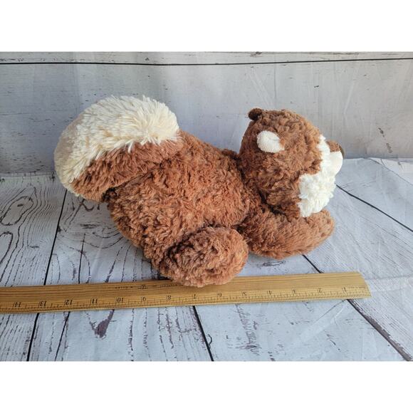 Aurora white and Brown 12 Inch Chipmunk Plush Stuffed Animal Tushies Animals - Picture 6 of 7